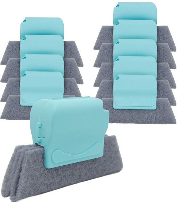 리드홈 만능 창틀 샷시 틈새 청소 브러쉬 도구, 10개, 그린