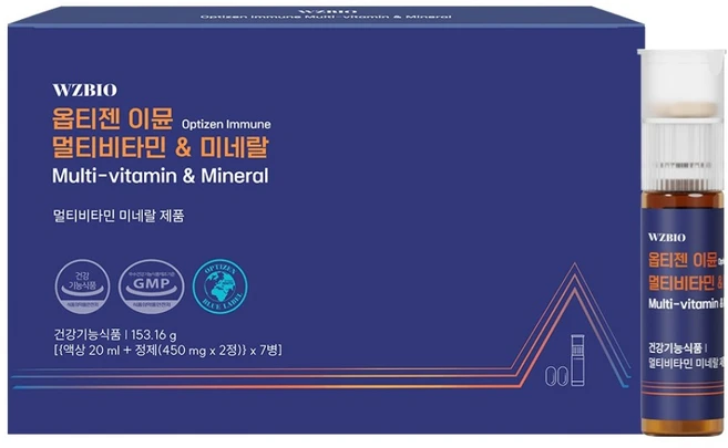 옵티젠 이뮨 멀티비타민 & 미네랄 153.16g, 7회분, 1개 - 쿠팡