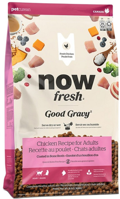 now 고양이 어덜트 프레쉬 굿 그레이비 치킨레시피, 1개, 1.3kg, 닭