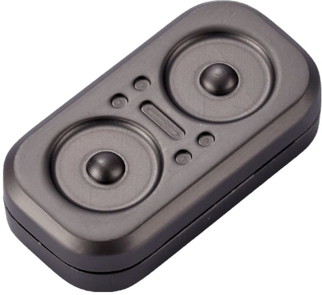 리버폭스 메탈 미니 피젯 토이 스피너, 블랙, 1개