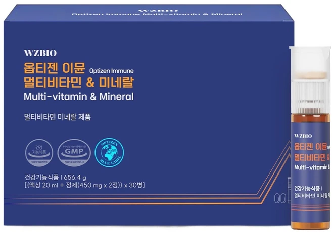 옵티젠 이뮨 멀티비타민 & 미네랄 656.4g, 30회분, 1개 - 쿠팡