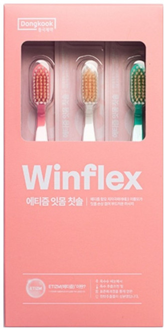 동국제약 윈플렉스 에티즘 잇몸 칫솔 3종 세트, 1세트