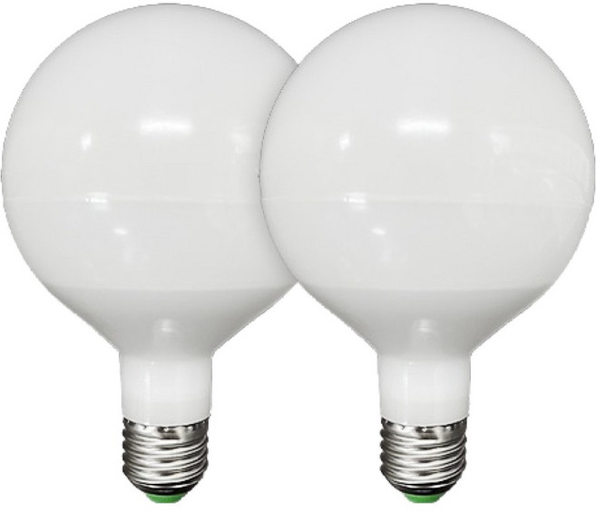 가온엘이디 LED 볼전구 롱타입 12W, 주광색, 2개