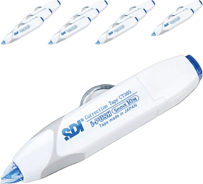 SDI 手牌 按壓式 10m 修正帶 12入組 CT-305