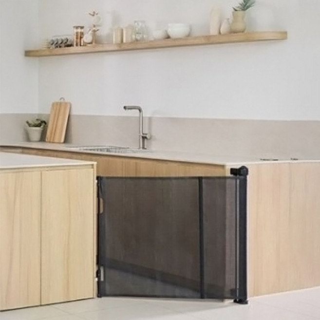 어뜌 아기 접이식 유아 펜스 6세대, 블랙