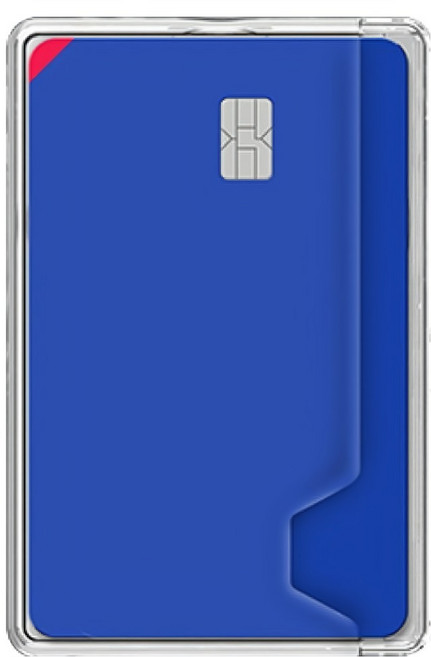 디씨케이스 2배자력 맥세이프 2카드 슬림 포켓, 투명, 1개