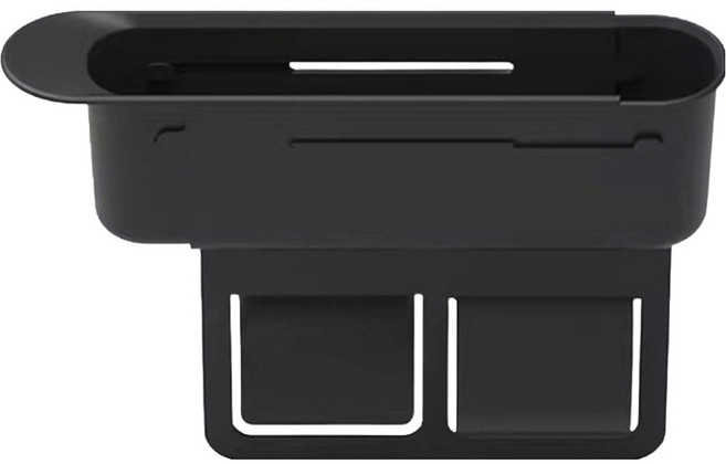 내차쏙 슬라이드 틈새 수납함, 블랙, 1개