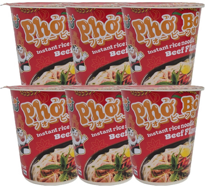 STCO 킹포 베트남 쌀국수 소고기향, 50g, 6개