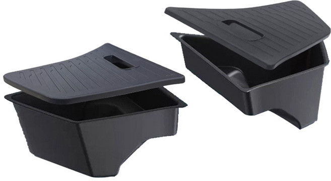 레인윙스 테슬라 모델3 하이랜드 트렁크 사이드 수납 정리 보관함 덮개포함, 블랙