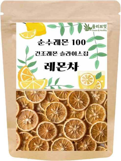 올리브잇 순수레몬100 건조 슬라이스칩 레몬차, 30g, 1개, 1개입