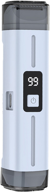 YUNMI 二合一數顯雙頭電動剃毛器/私密處除毛刀/脫毛儀/乾濕兩用剃毛器/剃鬚刀 藍色, 單一商品, 電動剃毛刀