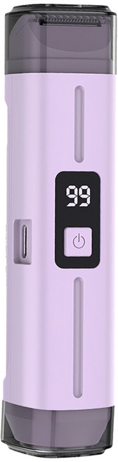 YUNMI 二合一數顯雙頭電動剃毛器/私密處除毛刀/脫毛儀/乾濕兩用剃毛器/剃鬚刀 紫色, 單一商品, 電動剃毛刀