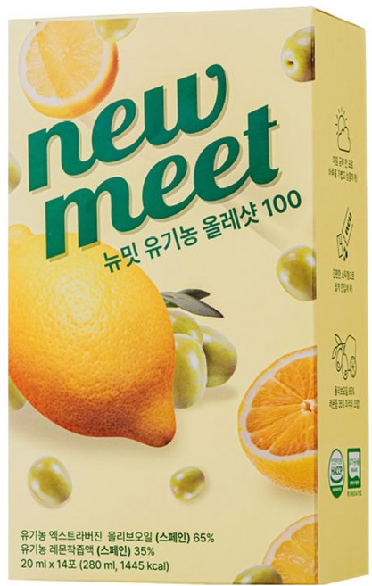 뉴밋 유기농 올레샷 100 스틱 14p, 1개, 280ml