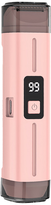 YUNMI 二合一數顯雙頭電動剃毛器/私密處除毛刀/脫毛儀/乾濕兩用剃毛器/剃鬚刀 粉色, 單一商品, 電動剃毛刀