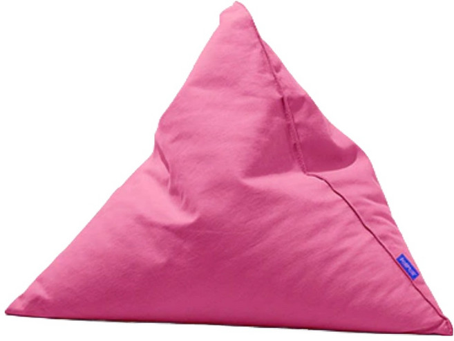폴리몰리 코튼 빈백 삼각 쿠션 301C, 캔디 핑크