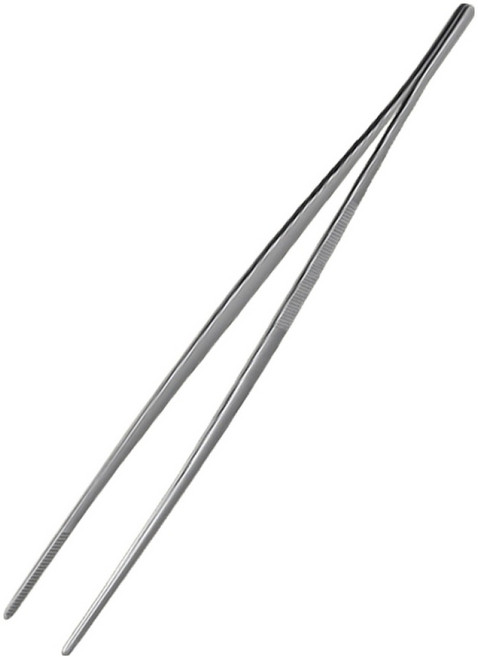 한국제일도 무연마제 304 스텐 주방 요리 핀셋 29.2cm, 실버, 1개