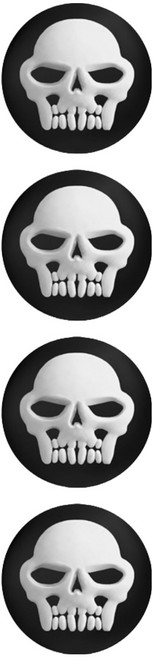 호후 닌텐도 스위치2 아날로그 스틱커버 스켈캡 돌출형, 블랙, 4개