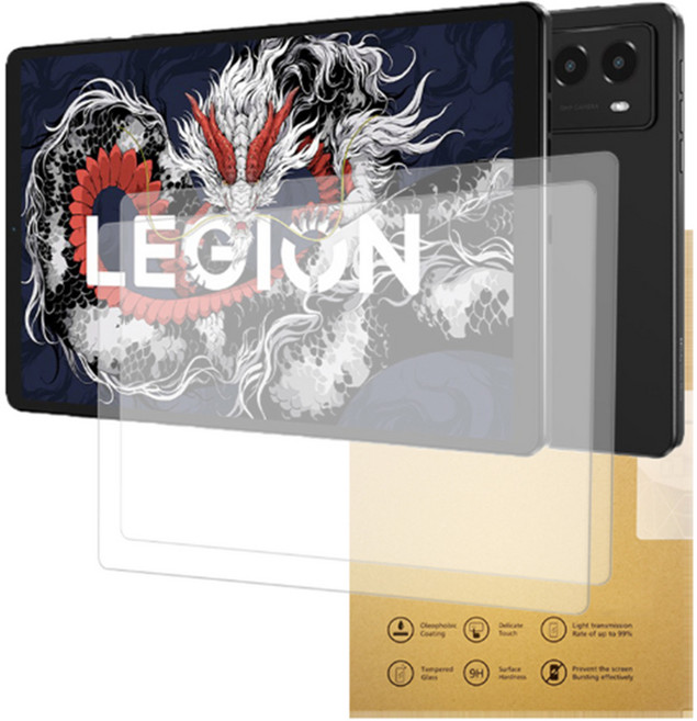 아네스 태블릿PC 9H 고경도 풀커버 강화유리 액정보호필름 2p 세트, 투명, 1세트