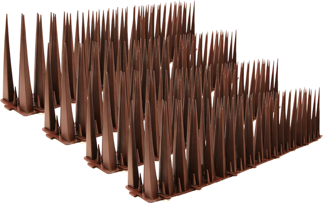 그린허그 조류 비둘기 퇴치 H100 버드스파이크 브라운, 150g, 4개