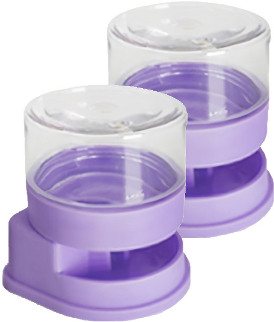 두렙 도마뱀 자동 급수기 대형, 2개, 퍼플