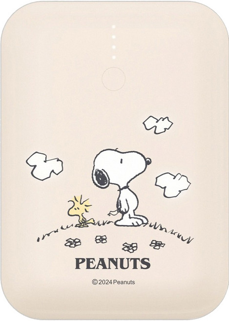 PEANUTS 史努比 PD雙向快充 小圓寶行動電源 12000series, 白雲, PSN-127