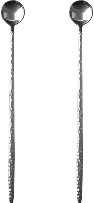 윌리브 국내산 304스텐 마므레 티스푼 롱, 실버, 2개