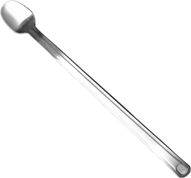 윌리브 국내산 304스텐 뚝배기 스푼 44.5cm, 실버, 1개