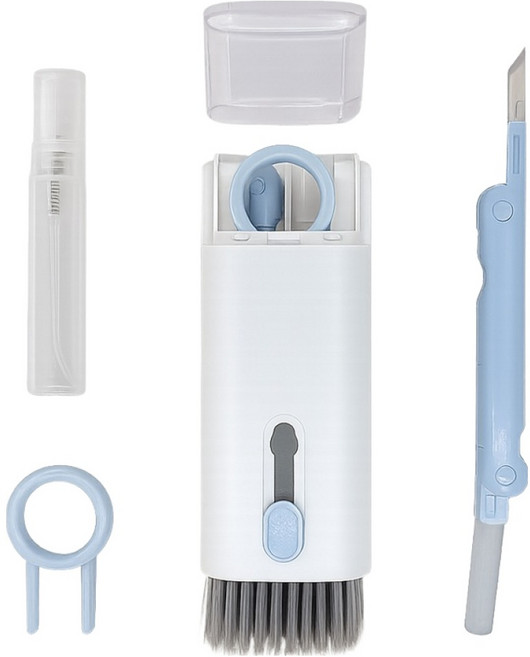 이고다 7in1 만능 에어팟 키보드 컴퓨터 청소 키트, C421 블루, 1개