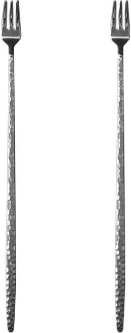 윌리브 국내산 304스텐 마므레 티포크 롱, 실버, 2개