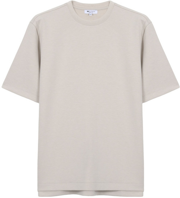 바쏘옴므 남성용 쫀득 담보루 라운드 반팔 티셔츠