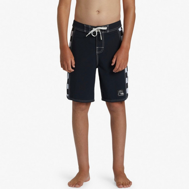 QUIKSILVER 兒童棋盤格圖案衝浪褲 17 KE21KS058KVJ