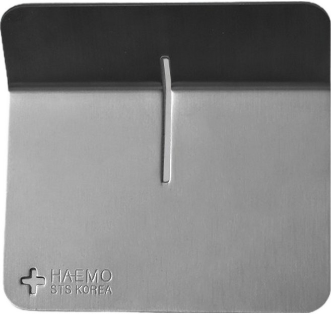 해모 항균 스텐 수저받침 슬롯형, 실버, 1개