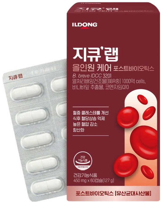 지큐랩 올인원 케어 포스트바이오틱스 27g, 60정, 1개