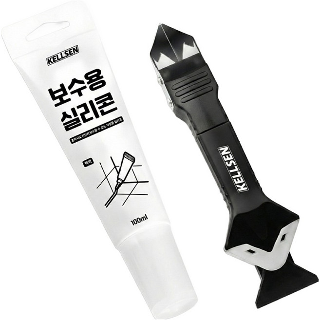 디케이켈슨 긁어보자 스크래퍼 + 보수용 실리콘 세트, 1세트