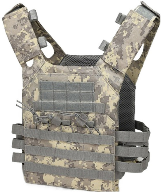 선빛 솔디 택티컬 밀리터리 레져 전술 조끼 FREE, 카모아이보리, 1개