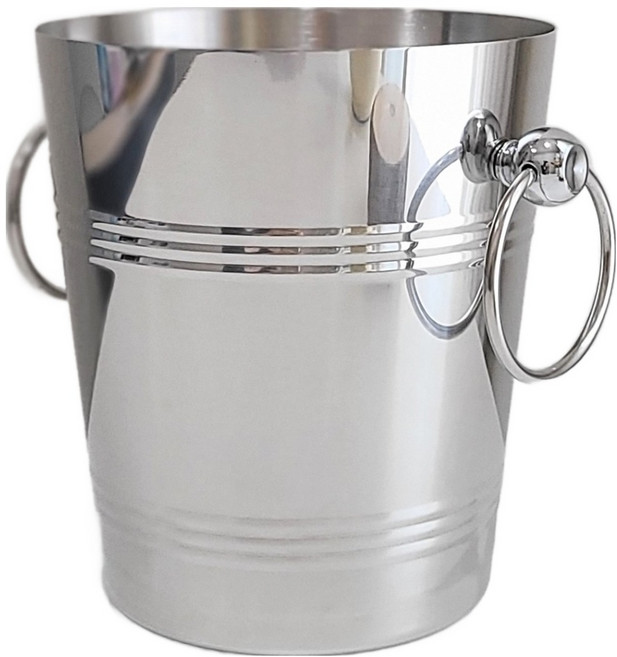 마이글로우 스테인리스 아이스버킷 실버링, 1개, 2L