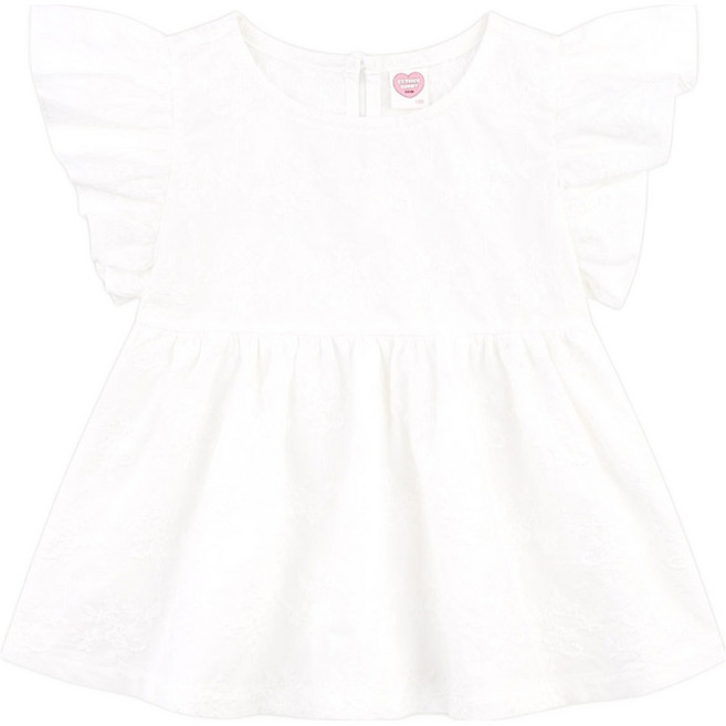 에스더러브스유 로망스 프릴 자카드 블라우스