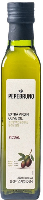 페페브루노 피쿠알 엑스트라버진 올리브오일, 1개, 250ml