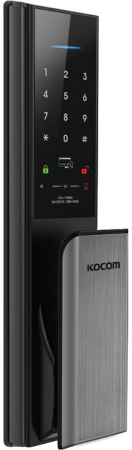 KOCOM 免鑽孔玄關門電子鎖 銀色