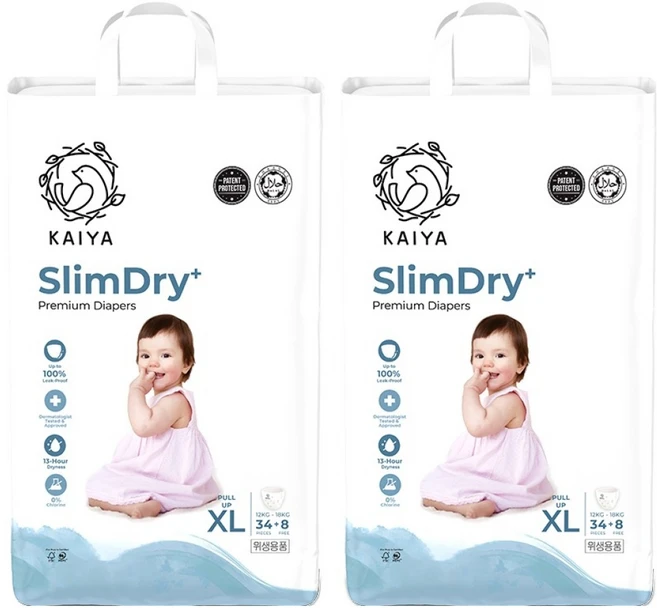 카이야 슬림드라이 플러스 프리미엄 팬티형 기저귀 남여공용, 특대형(XL), 84매 - 쿠팡