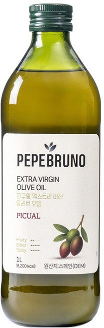 페페브루노 피쿠알 엑스트라버진 올리브오일, 1개, 1L