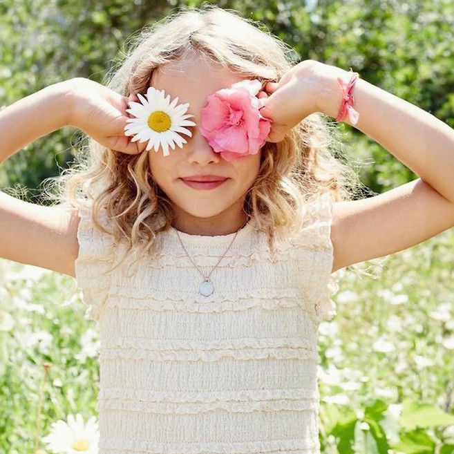 오즈키즈 여아용 스윗레이스 민소매 블라우스