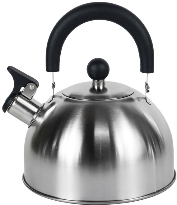 마시피렌체 스텐 휘슬 주전자, 1개, 실버, 2.5L