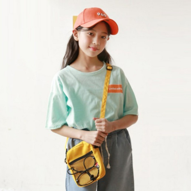 나나주니 라운드넥 붐붐스마일 반팔 티셔츠