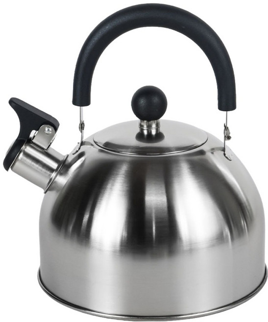 마시피렌체 스텐 휘슬 주전자, 1개, 실버, 2L