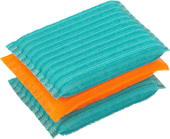 클리너 맥스 폴리 스펀지 수세미 3p 세트, 1세트