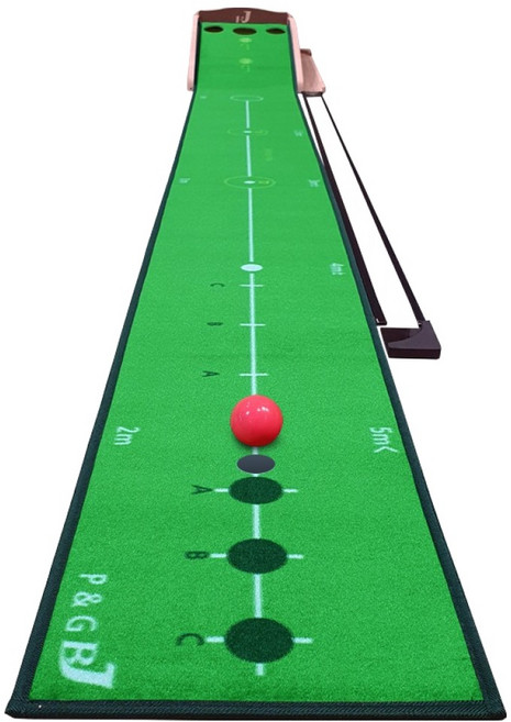 BJ PnG 파크골프 퍼팅연습 퍼터매트, 그린, 1개