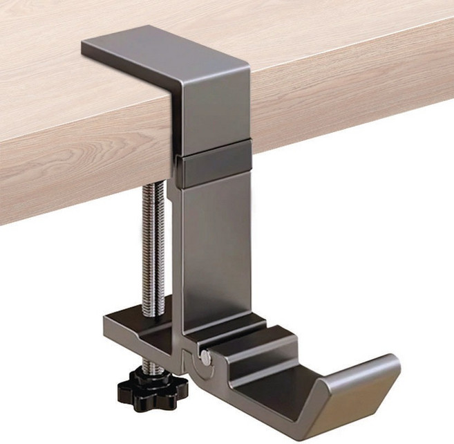 TheLiving 마그네틱 접이식 책상 가방 걸이, 모노 그레이, 1개