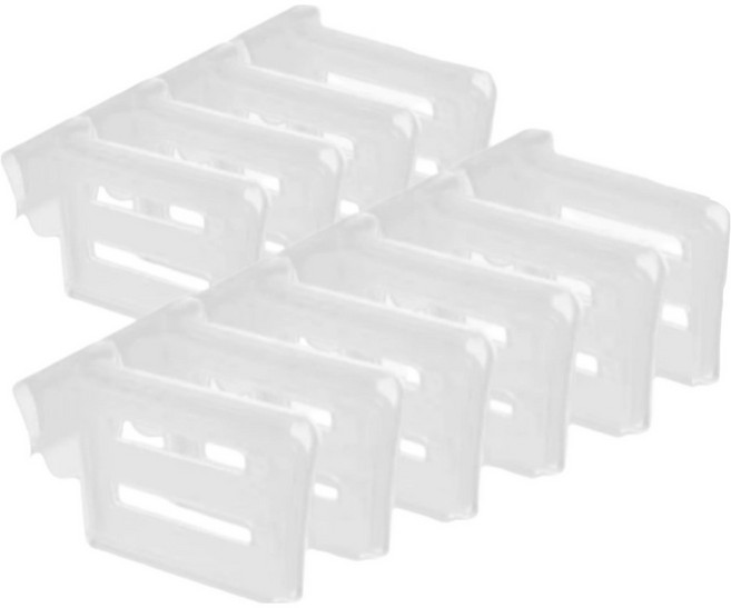 프라임페이지 냉장고 길이조절 칸막이 정리 수납함, 화이트, 10개