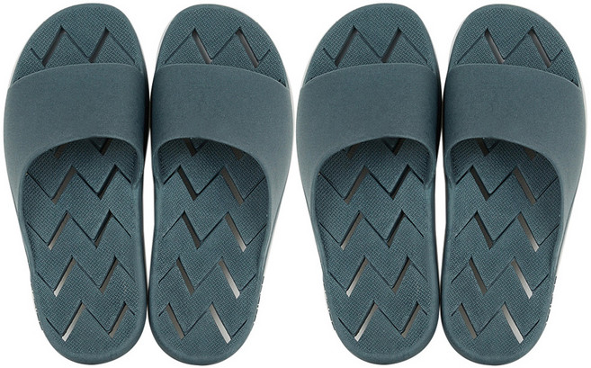 지와이리빙 국산 논슬립 더블유 욕실화 2종 세트, 오션블루, 오션블루, 1세트